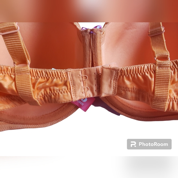 Panache Cleo  Orange Leopard Print U/W Bra EUC 32DDDD/32G - Picture 6 of 11